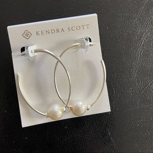 Kendra Scott pearl hoops